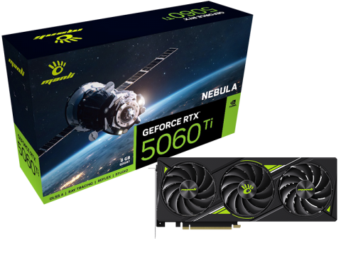 万丽 星云 GeForce RTX 5060 Ti OC 8GB GDDR7 三风扇